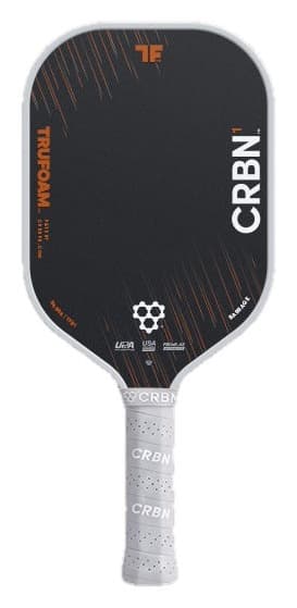 CRBN 1 TruFoam Barrage elongated long-handle pickleball paddle, front view