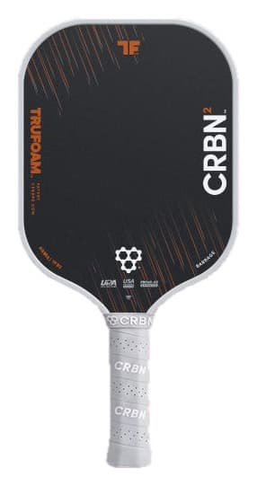 CRBN 2 TruFoam Barrage square pickleball paddle, front view