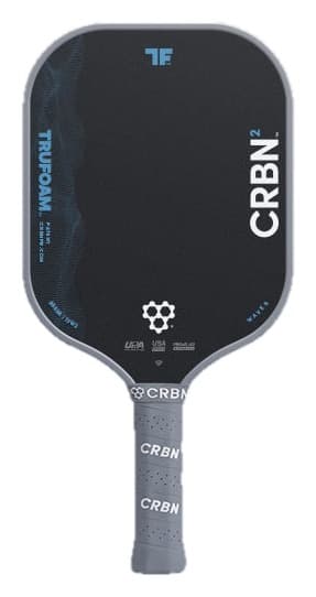 CRBN 2 TruFoam Waves square pickleball paddle, front view