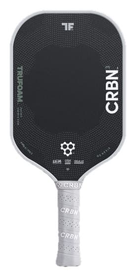 CRBN 3 TruFoam Genesis elongated pickleball paddle, front view