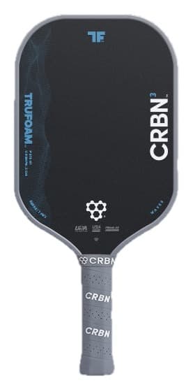 CRBN 3 TruFoam Waves elongated pickleball paddle, front view