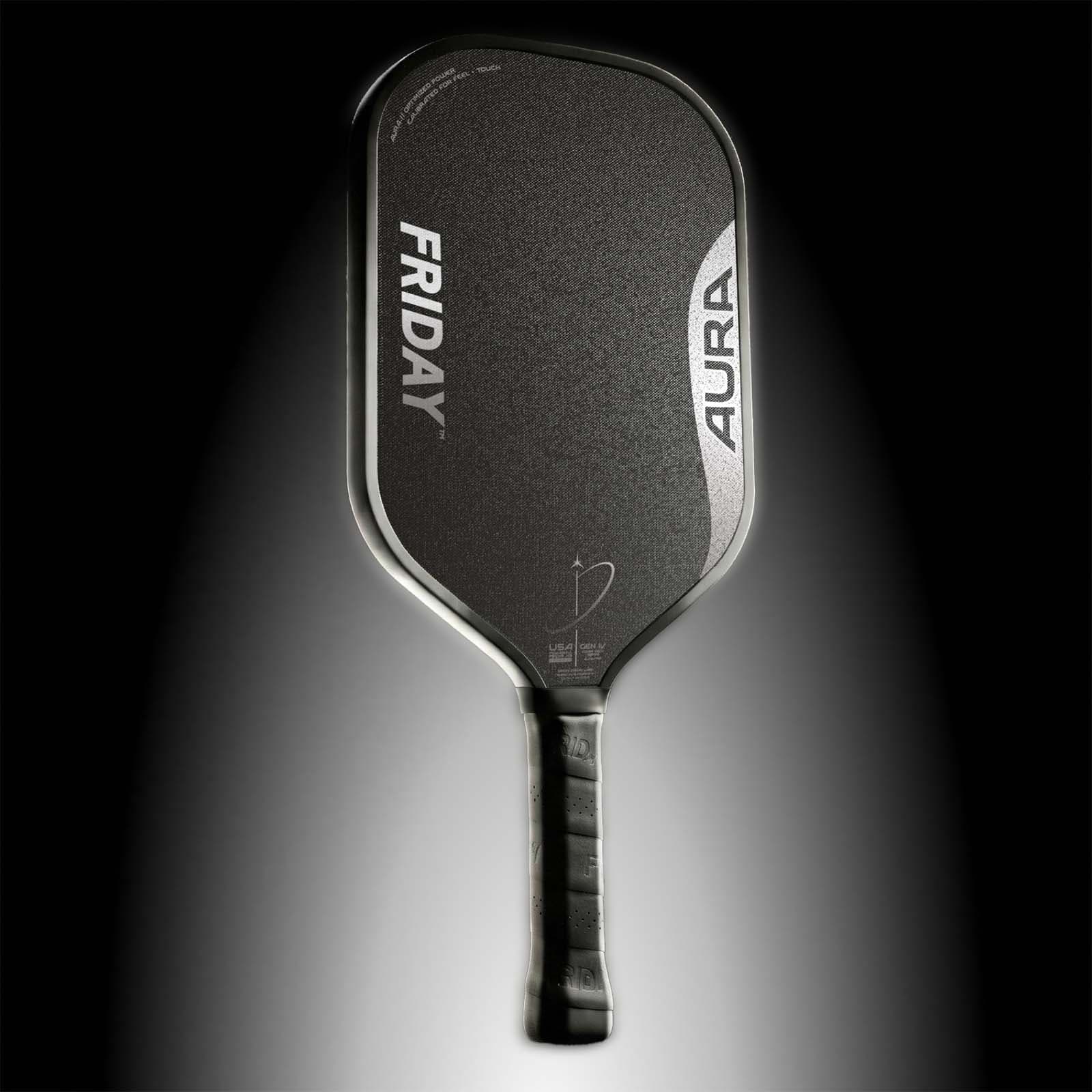 Friday Aura pickleball paddle, front view