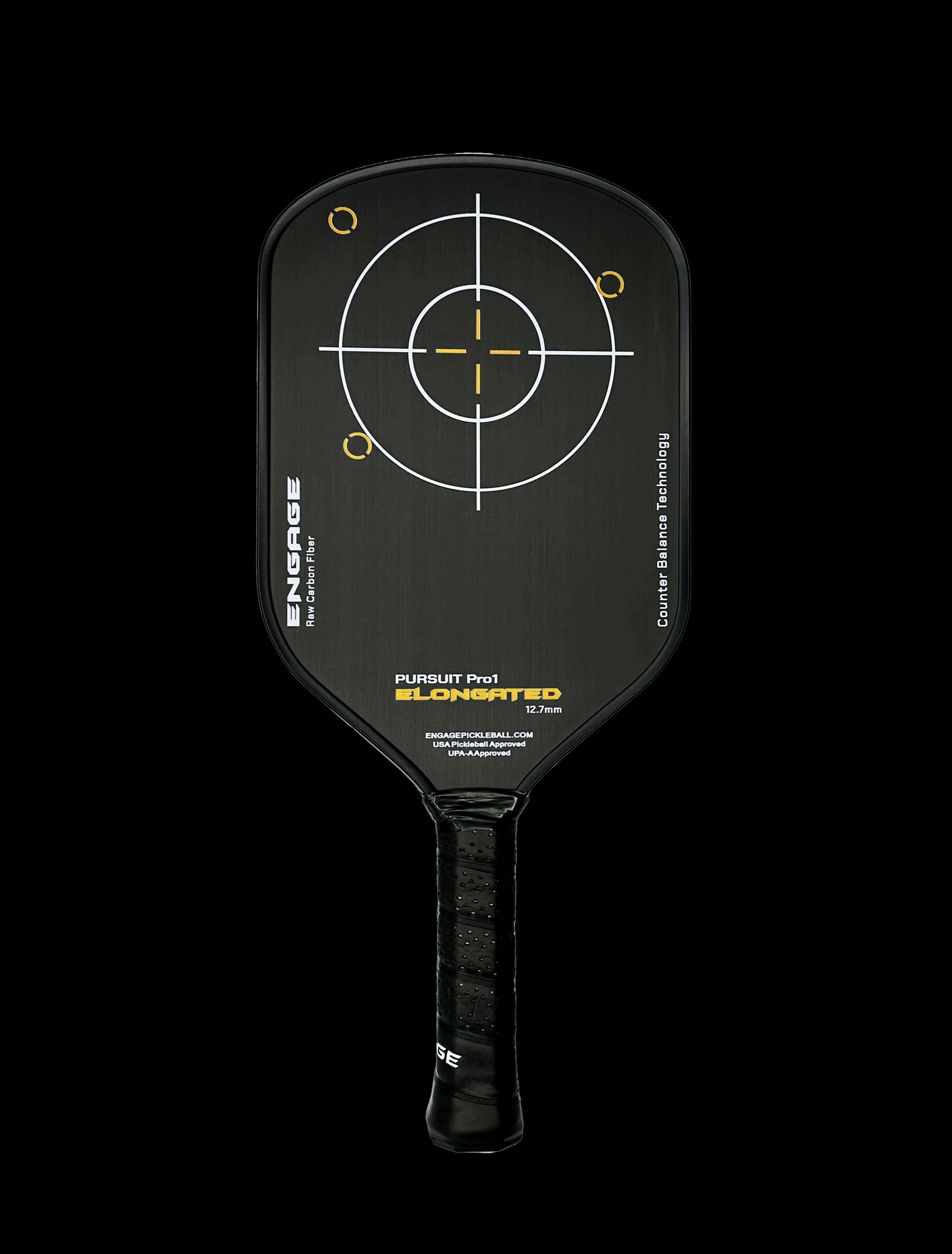 Engage Pursuit Pro1 Elongated Power Series 12.7 pickleball paddle, front view