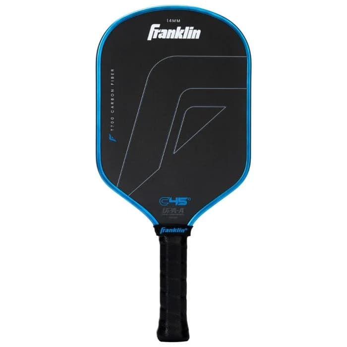 Franklin C45 Carbon Fiber Hybrid 14mm pickleball paddle, front view